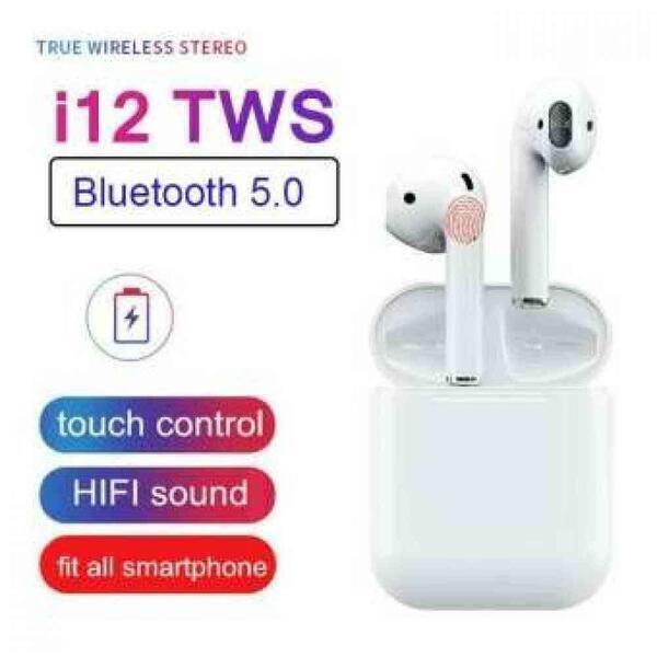 I12 Tws True Wireless Touch Control Bluetooth 5.0 Earphones