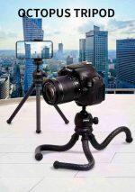 JMARY MT-25 - Table Top Mini Portable Flexible Tripod Stand for Mobile Phones and DSLR & Digital Cameras - Coming with Universal Mobile Phone Holder