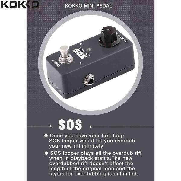 KOKKO FLP2 Mini SOS Looper Pedal Portable Guitar Effect Pedal