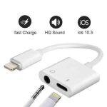 Lightning to 3.5mm Aux Headphone Jack Audio Adapter For iphone 7/ 8/ X/ 7 plus/ 8 plus