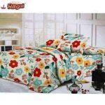 Multi Floral Printed Bed Set With Duvet Cover