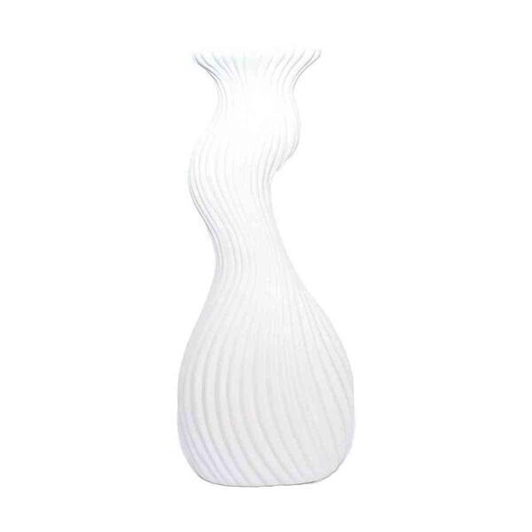 Off White Snake Shape Flower Vase 18 Inches