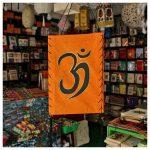 Orange Om Design Lokta Paper Lamp Shade 7*10 Inch