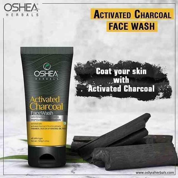 Oshea Herbals Activated Charcoal Face Wash - Black 120 g