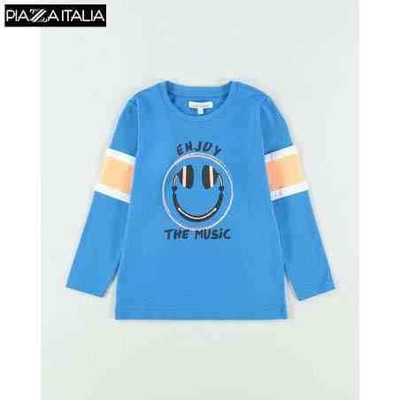 PIAZZAITALIA Sweatshirt For Boys- Cobalt - 29155