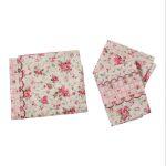 Pink And White Little Rose Print Bedsheet