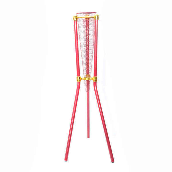 Red Metal Flower Stand