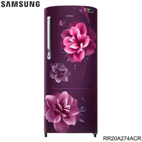 SAMSUNG RR20A274ACR - 192 Litres Direct Cooling Single Door Refrigerator 2020 (Camellia Purple)