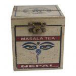Special Masala Tea  Simple Wooden Box 50gm