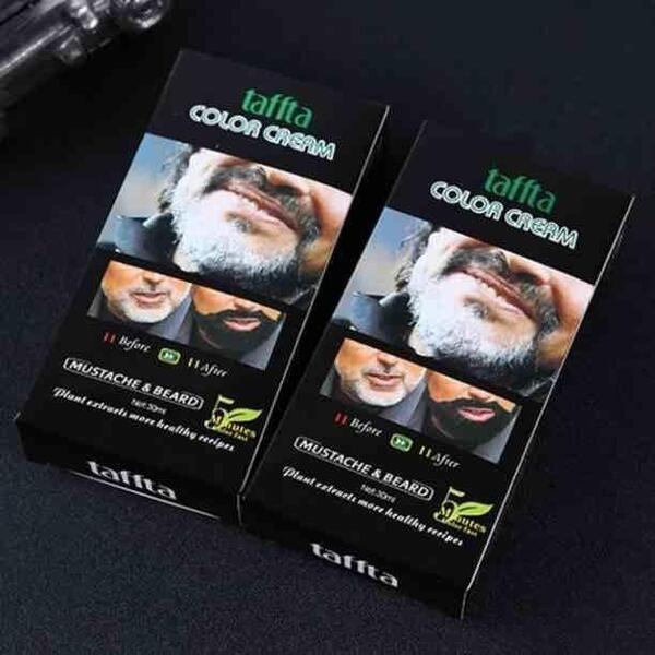Taffta color cream mustache & beard