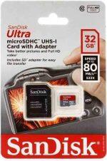 Ultra 32 Gb Microsdhc Card With Adapter