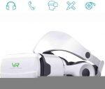 VR Headset for iPhone & Android Phone - Universal Virtual Reality Goggles - Play Your Best Mobile Games 360 Movies with Soft & Comfortable New 3D VR Glasses - G02EF
