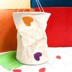 White Love Printed Lamp Shade 22*29 Cm