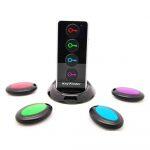 Wireless Key Finder/Tracker/Caller/Beeper Anti Lost Alarm With Led Light & Support, 1 Rf / Rfid Transmitter Remote Controls And 4 Receivers