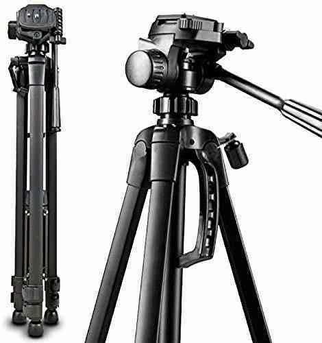 WT- 3520 (55-Inch) Aluminium Tripod, Universal Lightweight Tripod with carrying Bag for All Smart Phones, GoPro, Cameras For TikTok Video Making