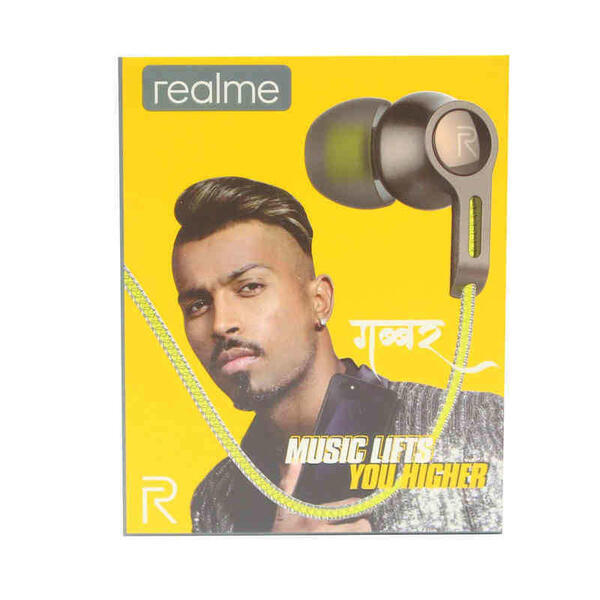 Yellow/Grey Realme Earphone