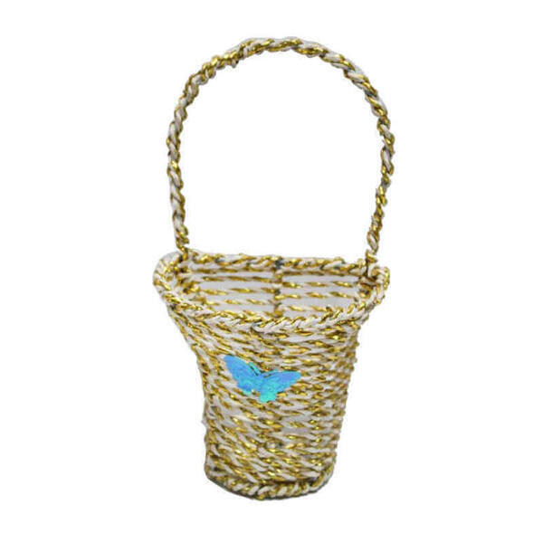 Yellow Wall Hanger Flower Vase