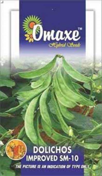 1 Packet Bean Seeds - Dolichos Improved SM 10 Vegetable seeds