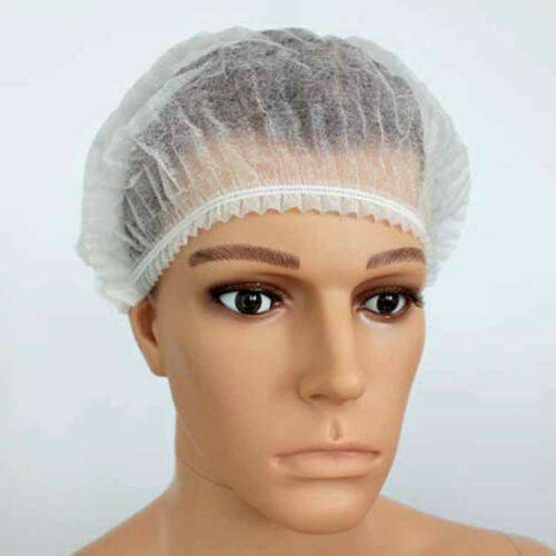 100X Disposable Hair Nets Spray Tanning Hair Net Catering Cap White Practical