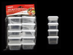 10pc Square Multipurpose Containers - Storage Holders and Organizers