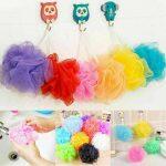 Scrubber Sponge Flower Exfoliating Body Brush Puff Bath Shower Mesh Ball Assorted Colors