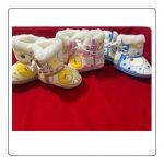 2 pair Newborn Baby Girl Boy Winter Warm Anti-slip Socks Slipper Infant Shoes Boots