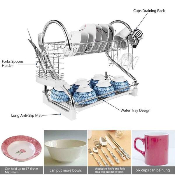 2-Tier Dish Rack