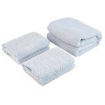 Super Soft Towel Absorbent Cotton 2 x Hand Face 1 x Shower Cloth Set