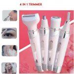 4 In 1 Rechargeable Hair Clipper Shaver For Ladies Nose & Ear/ Eyebrow Hair Trimmer Remover