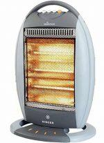 400 W X 3 Rods Quartz Halogen Room Office Heater With Rotating Stand And Individual Switch For Rods On/Off