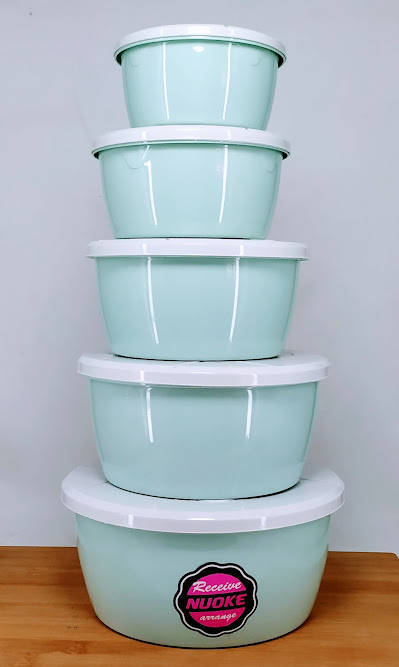 5 Pieces Storage Box (STB-NK-1909) Round