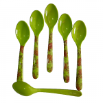 6-piece Melamine Printed Soup Spoon Premium /Kalash Kitchen