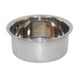 6 Set Of 4 Inch Diameter Stainless Steel Heavy Edge Support Dinner Bowl