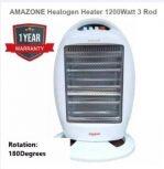 Amazone Halogen Heater, 3 Rod Room Heater, Quartz Heater, Amazone Heater, Rotatable Heater, Oscillation Heater -1200 Watt