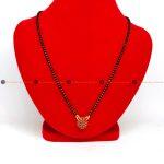 American Diamond Black Crystal Beads Mangalsutra For Women