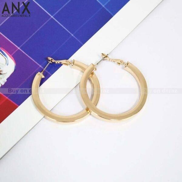 ANX Fashion Round Hook Metal Drop Earrings For Women