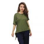 Solid Highlow Top For Women