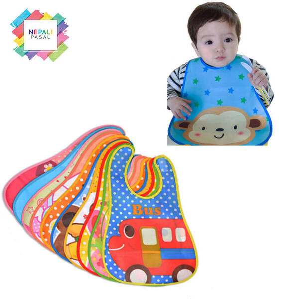 Baby Bib- Babies Apron With Bib (Multicolor)
