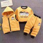 Baby Kids Cotton 3 Pcs Set For Winter