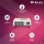 Bajaj Portable Room Heater | Fan Based | Model - Blow Hot | 2000 Watts | Fan Forced Circulation - Off White/Black Color