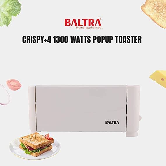 Baltra Btt 214 Crispy 4+ Toaster - White