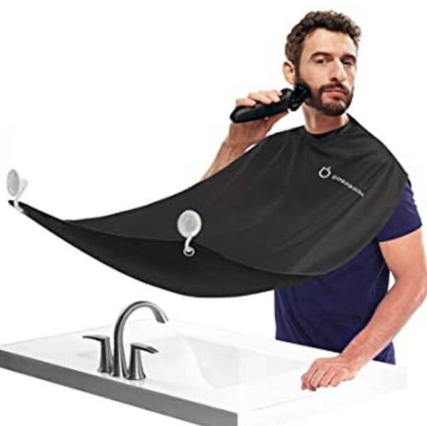 Beard Bib - Beard Catcher - One Size Fits All - Static & Stick Free Fabric