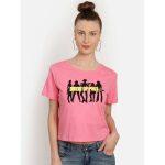 Birds Of Prey Pink Tshirt for Women STY-19-20-002865