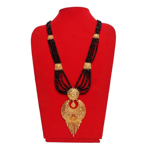Black/Gold Plated Beautiful Big Design Mangalsutra