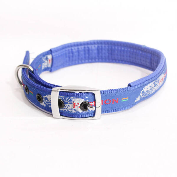 Blue Fashion Printed Adjustable Size Puppy Dog and Cat Neck Belt