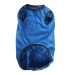 Blue Plain Print Fleece Dress For Puppy/Dogs Size 10
