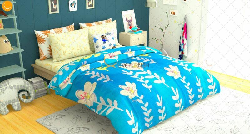 Premium Quality Printed Double Bed Blanket Cover