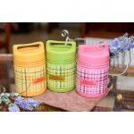 Blue Swuzzy Houseware Two Layer Lunch Box