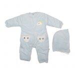 Blue Winter Jumpsuit For Kids From 6 Month To 1.5Yrs