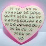 Box Top Set - 36 Pair Pearl design Small Earring Latest Design For Women